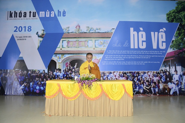 The fifth day of summer retreat at Dong Cao pagoda in Thanh Hoa