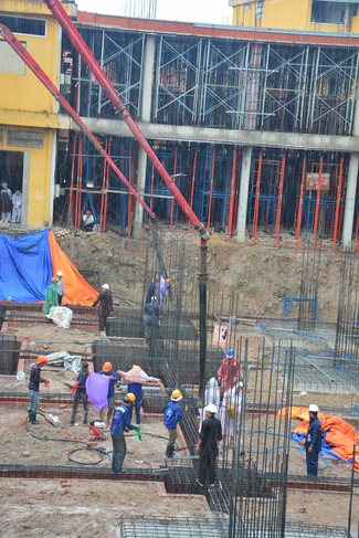 Finished Basement Concrete Pouring the Multifunctional Building