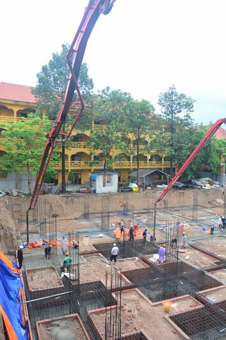 Finished Basement Concrete Pouring the Multifunctional Building