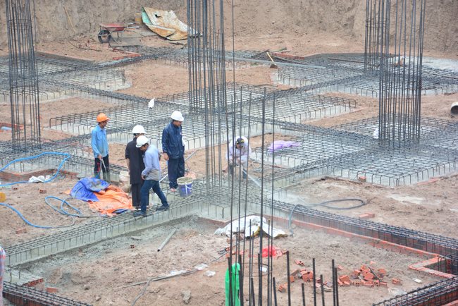 Finished Basement Concrete Pouring the Multifunctional Building