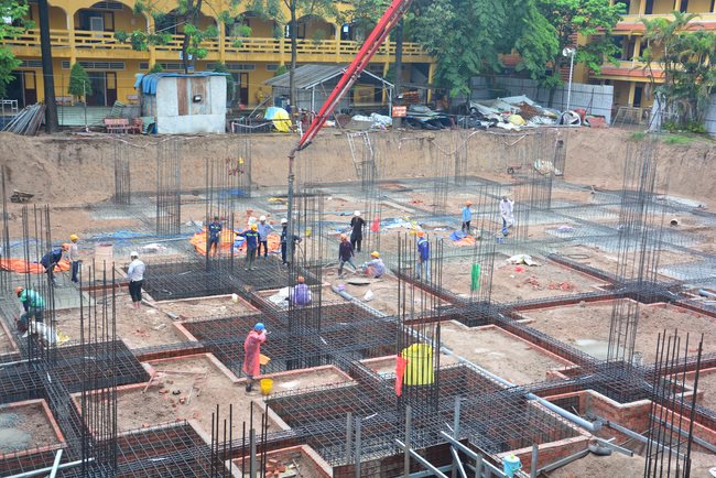 Finished Basement Concrete Pouring the Multifunctional Building