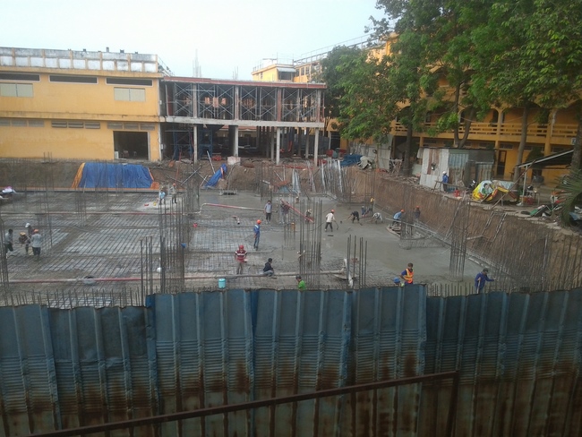 Finished Basement Concrete Pouring the Multifunctional Building