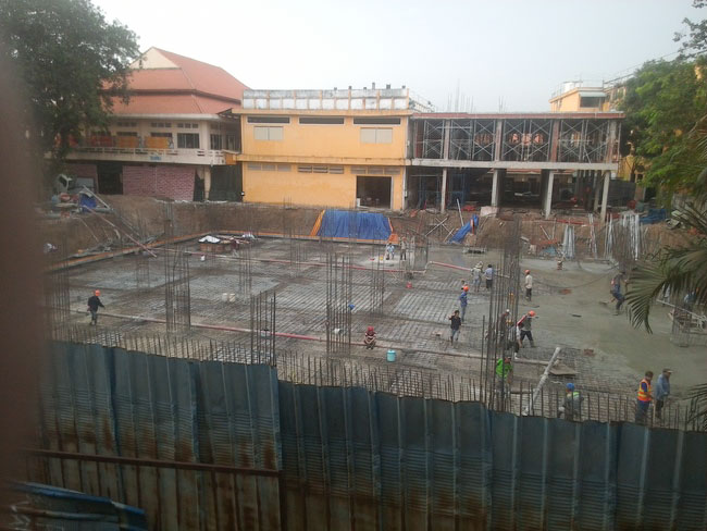 Finished Basement Concrete Pouring the Multifunctional Building