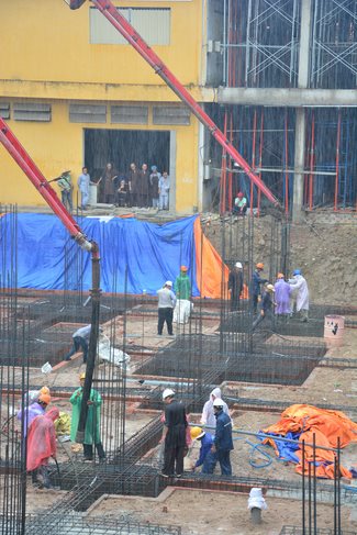 Finished Basement Concrete Pouring the Multifunctional Building