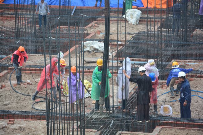 Finished Basement Concrete Pouring the Multifunctional Building