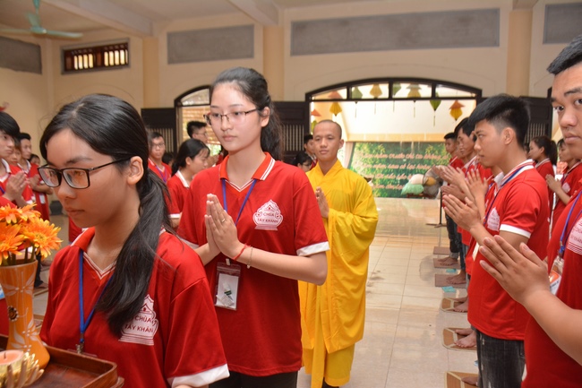 The second day of summer retreat at Tay Khanh pagoda - Thai Binh