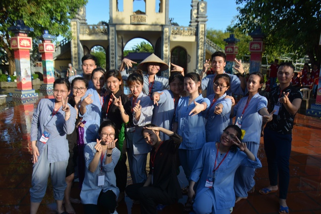 The second day of summer retreat at Tay Khanh pagoda - Thai Binh