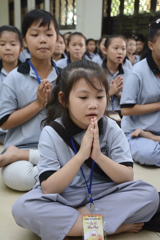 Khóa tu thiếu nhi “Em về bên Phật”