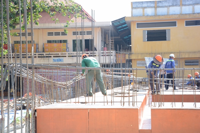 Foundation Pouring the Ground Floor of the Multifunctional Building