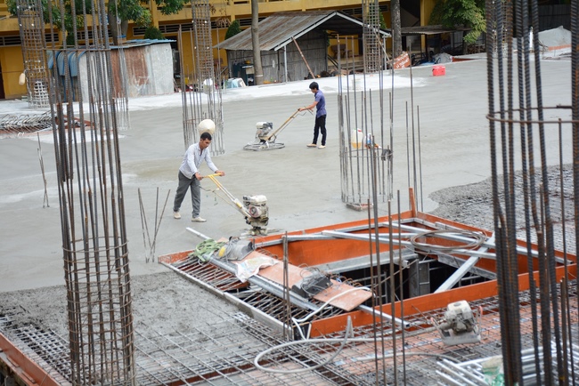 Foundation Pouring the Ground Floor of the Multifunctional Building