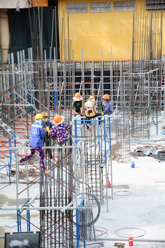 Foundation Pouring the Ground Floor of the Multifunctional Building