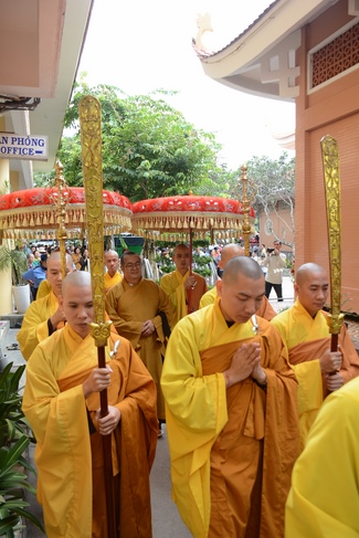 Hòa thượng Thích Minh Chơn thăm Trường hạ Hoằng Pháp