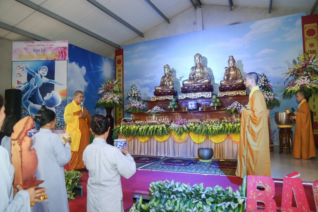 Lễ cầu siêu và chuẩn bị đại lễ Vu Lan 2018 tại chùa Đống Cao - Thanh Hóa