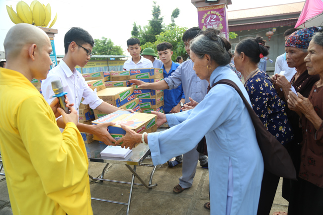 Celebrating a requiem and preparation of Ullambana ceremony in 2018 at Dong Cao Pagoda - Thanh Hoa