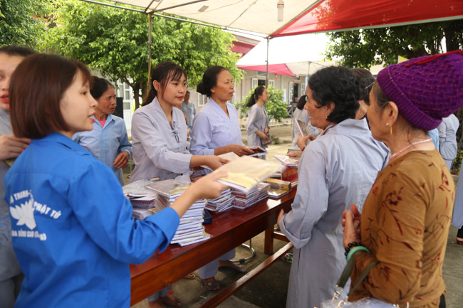 Celebrating a requiem and preparation of Ullambana ceremony in 2018 at Dong Cao Pagoda - Thanh Hoa