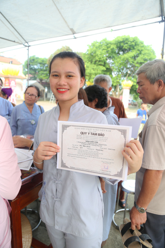 Celebrating a requiem and preparation of Ullambana ceremony in 2018 at Dong Cao Pagoda - Thanh Hoa