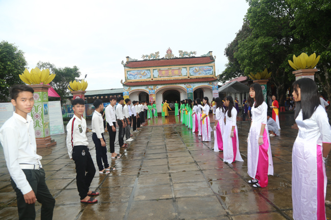 Celebrating a requiem and preparation of Ullambana ceremony in 2018 at Dong Cao Pagoda - Thanh Hoa