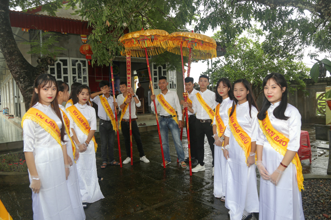 Celebrating a requiem and preparation of Ullambana ceremony in 2018 at Dong Cao Pagoda - Thanh Hoa