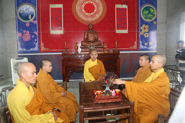 Celebrating a requiem and preparation of Ullambana ceremony in 2018 at Dong Cao Pagoda - Thanh Hoa