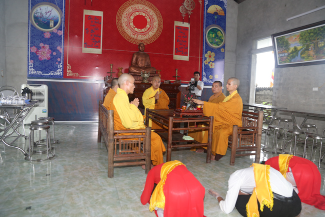 Celebrating a requiem and preparation of Ullambana ceremony in 2018 at Dong Cao Pagoda - Thanh Hoa
