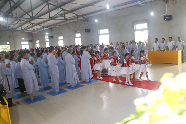 Celebrating a requiem and preparation of Ullambana ceremony in 2018 at Dong Cao Pagoda - Thanh Hoa