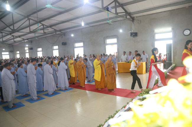 Celebrating a requiem and preparation of Ullambana ceremony in 2018 at Dong Cao Pagoda - Thanh Hoa
