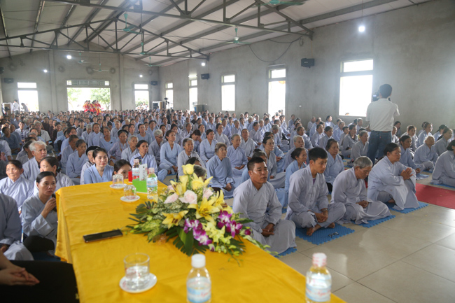 Celebrating a requiem and preparation of Ullambana ceremony in 2018 at Dong Cao Pagoda - Thanh Hoa