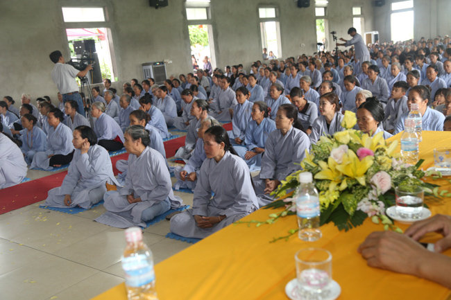 Celebrating a requiem and preparation of Ullambana ceremony in 2018 at Dong Cao Pagoda - Thanh Hoa