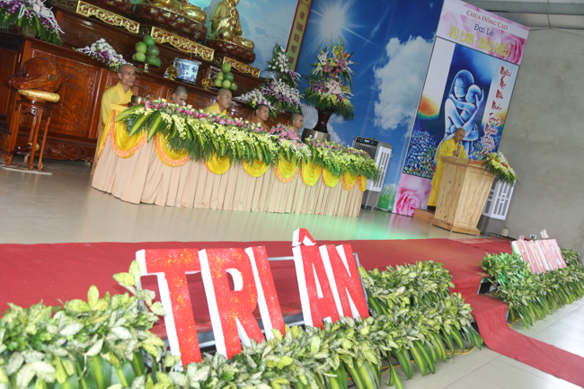 Celebrating a requiem and preparation of Ullambana ceremony in 2018 at Dong Cao Pagoda - Thanh Hoa