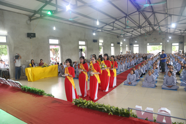 Celebrating a requiem and preparation of Ullambana ceremony in 2018 at Dong Cao Pagoda - Thanh Hoa