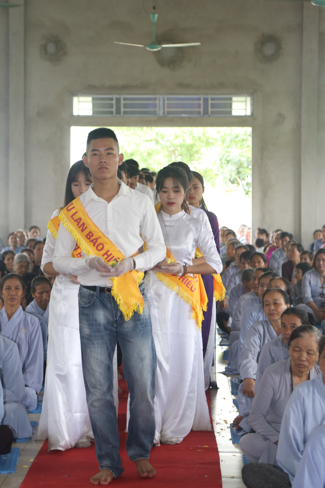 Celebrating a requiem and preparation of Ullambana ceremony in 2018 at Dong Cao Pagoda - Thanh Hoa