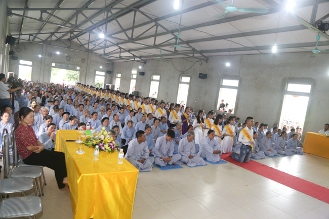 Celebrating a requiem and preparation of Ullambana ceremony in 2018 at Dong Cao Pagoda - Thanh Hoa
