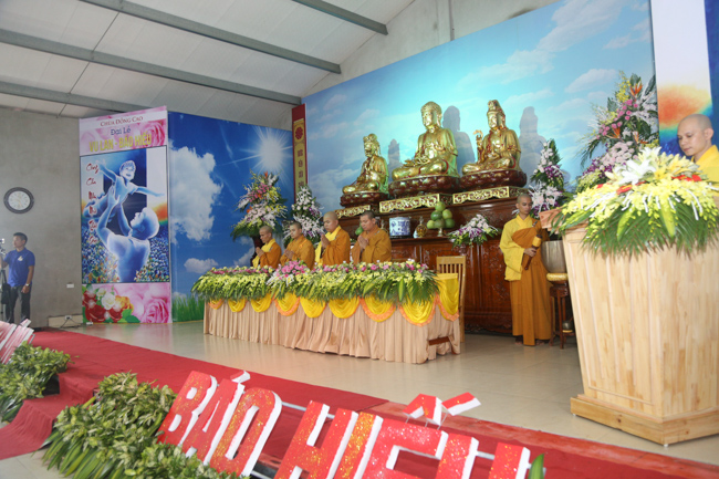 Celebrating a requiem and preparation of Ullambana ceremony in 2018 at Dong Cao Pagoda - Thanh Hoa