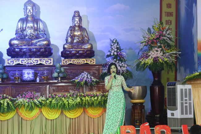 Celebrating a requiem and preparation of Ullambana ceremony in 2018 at Dong Cao Pagoda - Thanh Hoa