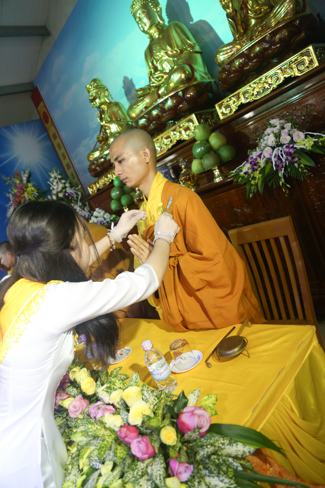 Celebrating a requiem and preparation of Ullambana ceremony in 2018 at Dong Cao Pagoda - Thanh Hoa