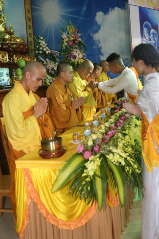 Celebrating a requiem and preparation of Ullambana ceremony in 2018 at Dong Cao Pagoda - Thanh Hoa