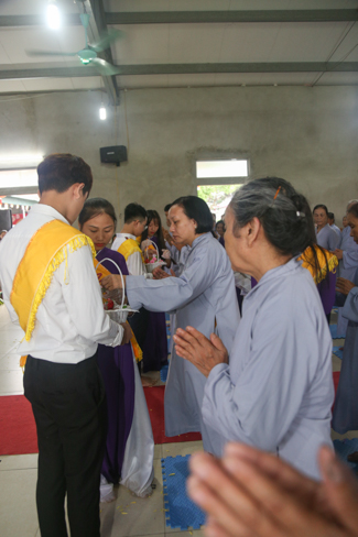 Celebrating a requiem and preparation of Ullambana ceremony in 2018 at Dong Cao Pagoda - Thanh Hoa