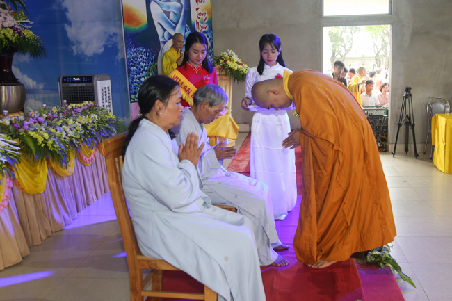 Celebrating a requiem and preparation of Ullambana ceremony in 2018 at Dong Cao Pagoda - Thanh Hoa