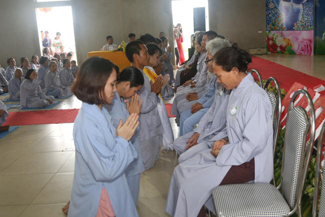 Celebrating a requiem and preparation of Ullambana ceremony in 2018 at Dong Cao Pagoda - Thanh Hoa