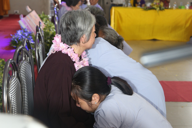 Celebrating a requiem and preparation of Ullambana ceremony in 2018 at Dong Cao Pagoda - Thanh Hoa