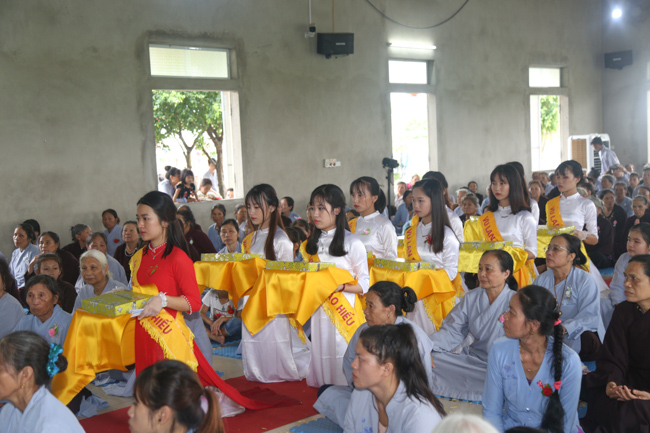 Celebrating a requiem and preparation of Ullambana ceremony in 2018 at Dong Cao Pagoda - Thanh Hoa