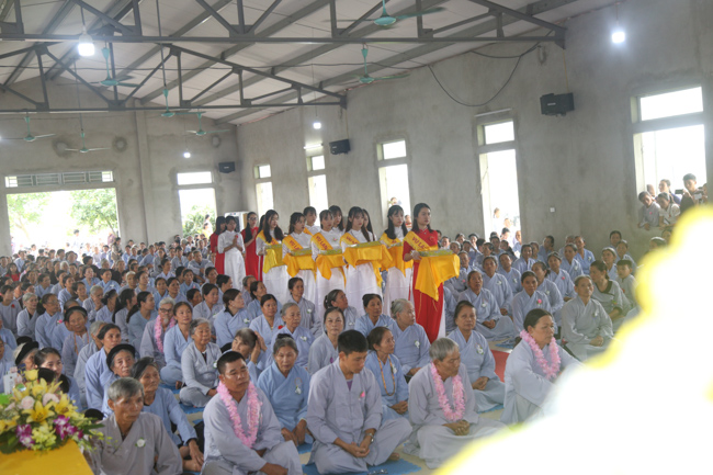 Celebrating a requiem and preparation of Ullambana ceremony in 2018 at Dong Cao Pagoda - Thanh Hoa