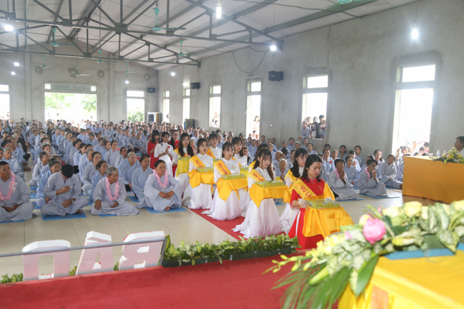 Celebrating a requiem and preparation of Ullambana ceremony in 2018 at Dong Cao Pagoda - Thanh Hoa