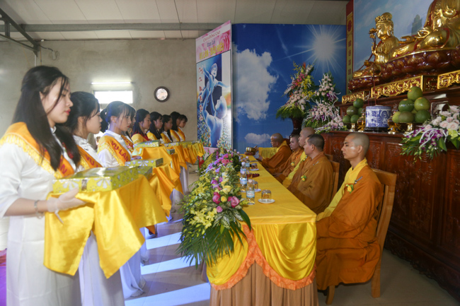 Celebrating a requiem and preparation of Ullambana ceremony in 2018 at Dong Cao Pagoda - Thanh Hoa