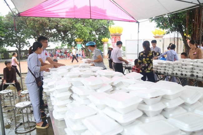 Celebrating a requiem and preparation of Ullambana ceremony in 2018 at Dong Cao Pagoda - Thanh Hoa