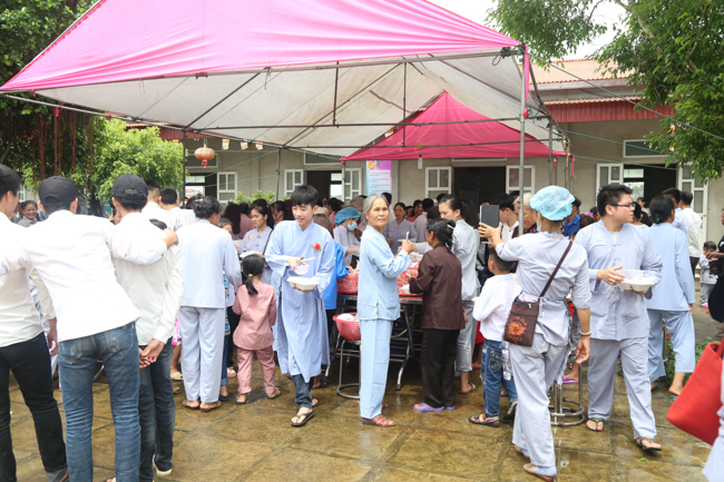 Celebrating a requiem and preparation of Ullambana ceremony in 2018 at Dong Cao Pagoda - Thanh Hoa