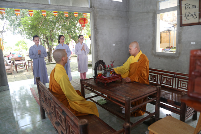 Celebrating a requiem and preparation of Ullambana ceremony in 2018 at Dong Cao Pagoda - Thanh Hoa