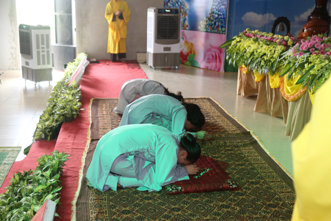Celebrating a requiem and preparation of Ullambana ceremony in 2018 at Dong Cao Pagoda - Thanh Hoa