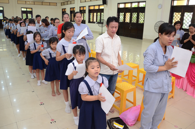 Gia Đình Phật Tử tổ chức lễ Vu Lan Báo Hiếu