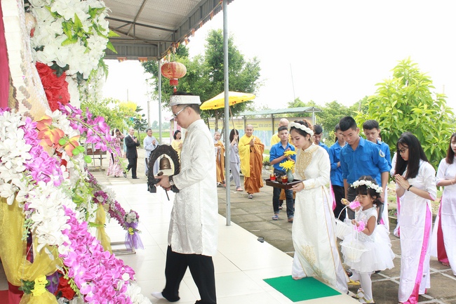 The wedding ceremony at Dong Cao – Thanh Hoa province.